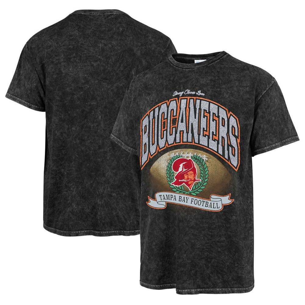 Tampa Bay Buccaneers Stoney Clover Lane x '47 Women's Glitter Rocker Retro Tubular T-Shirt Black