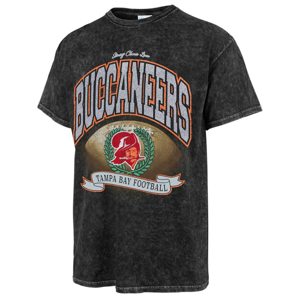 Tampa Bay Buccaneers Stoney Clover Lane x '47 Women's Glitter Rocker Retro Tubular T-Shirt Black