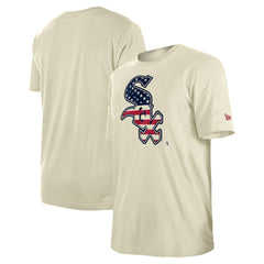 Chicago White Sox New Era Americana Flag Fill T-Shirt - Cream T-shirts