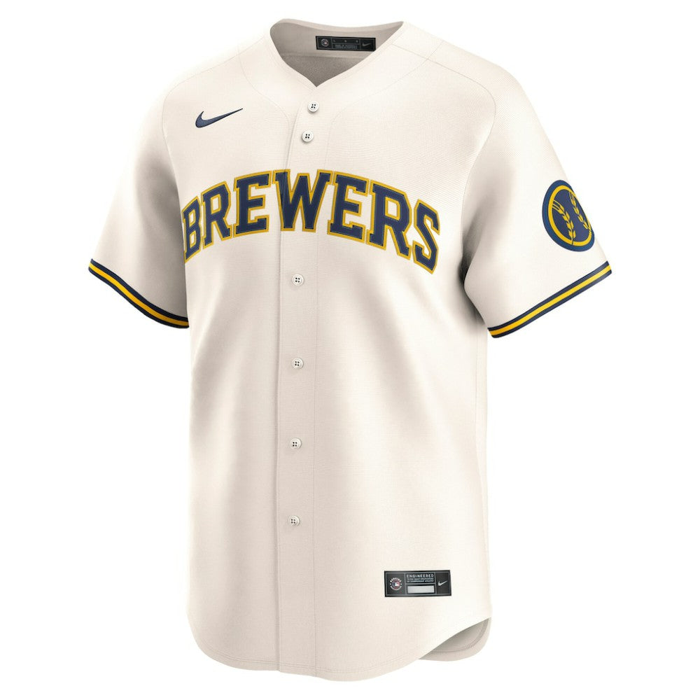 Milwaukee Brewers Nike Home Limited Jersey - Cream Jerseys