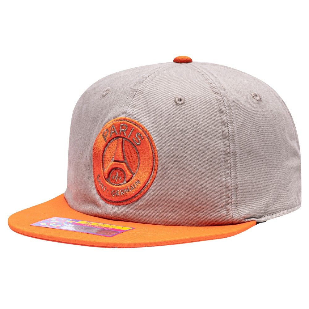 Paris Saint-Germain Fan Ink Wander Snapback Hat Tan/Orange shop