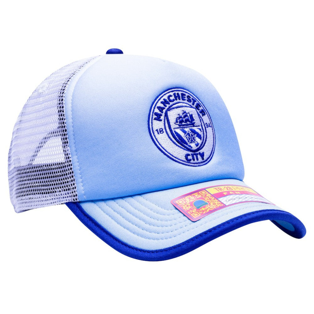 Manchester City Destiny Trucker Adjustable Hat Light Blue shop