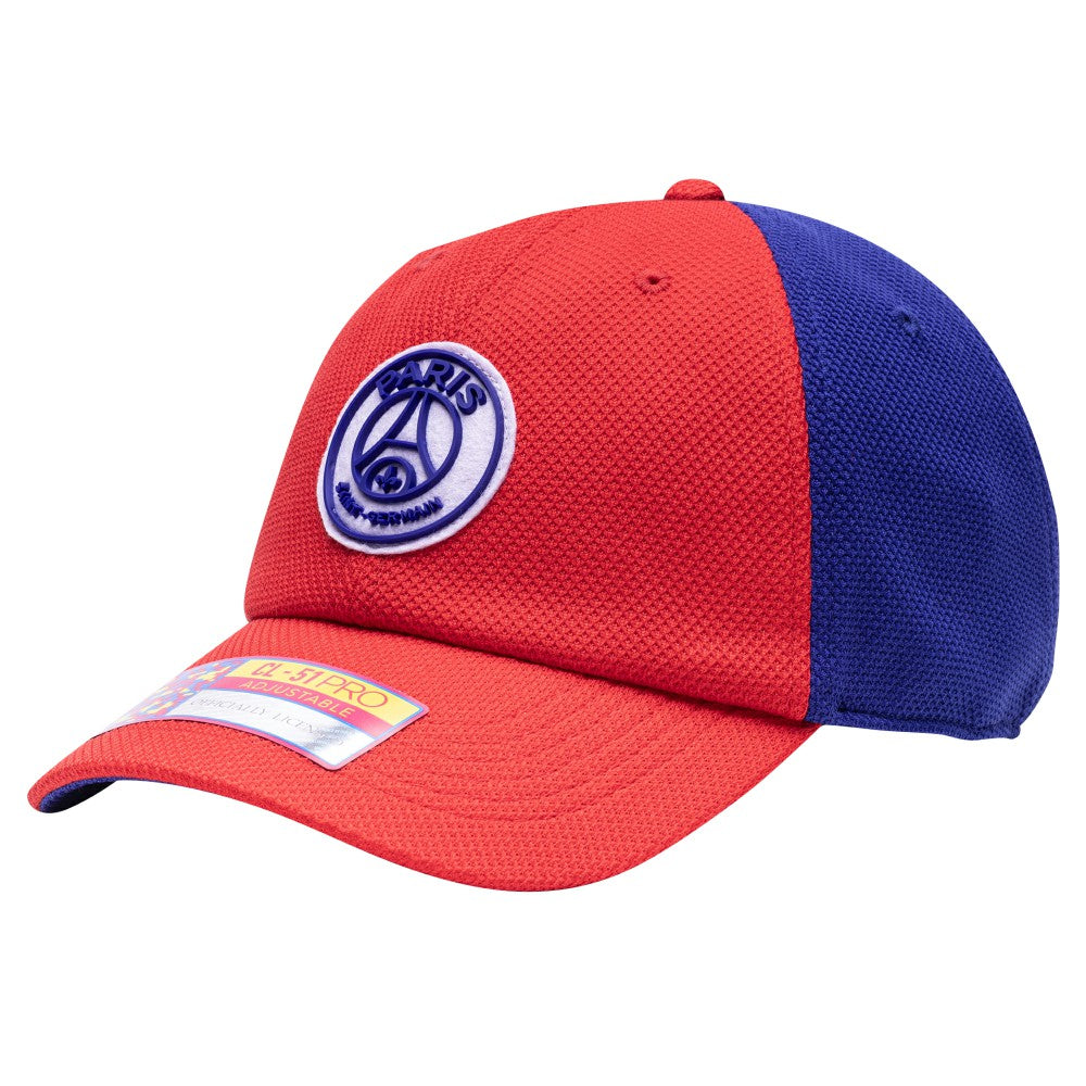 Paris Saint-Germain Fan Ink Male Adult Striker Adjustable Hat Red/Navy sale