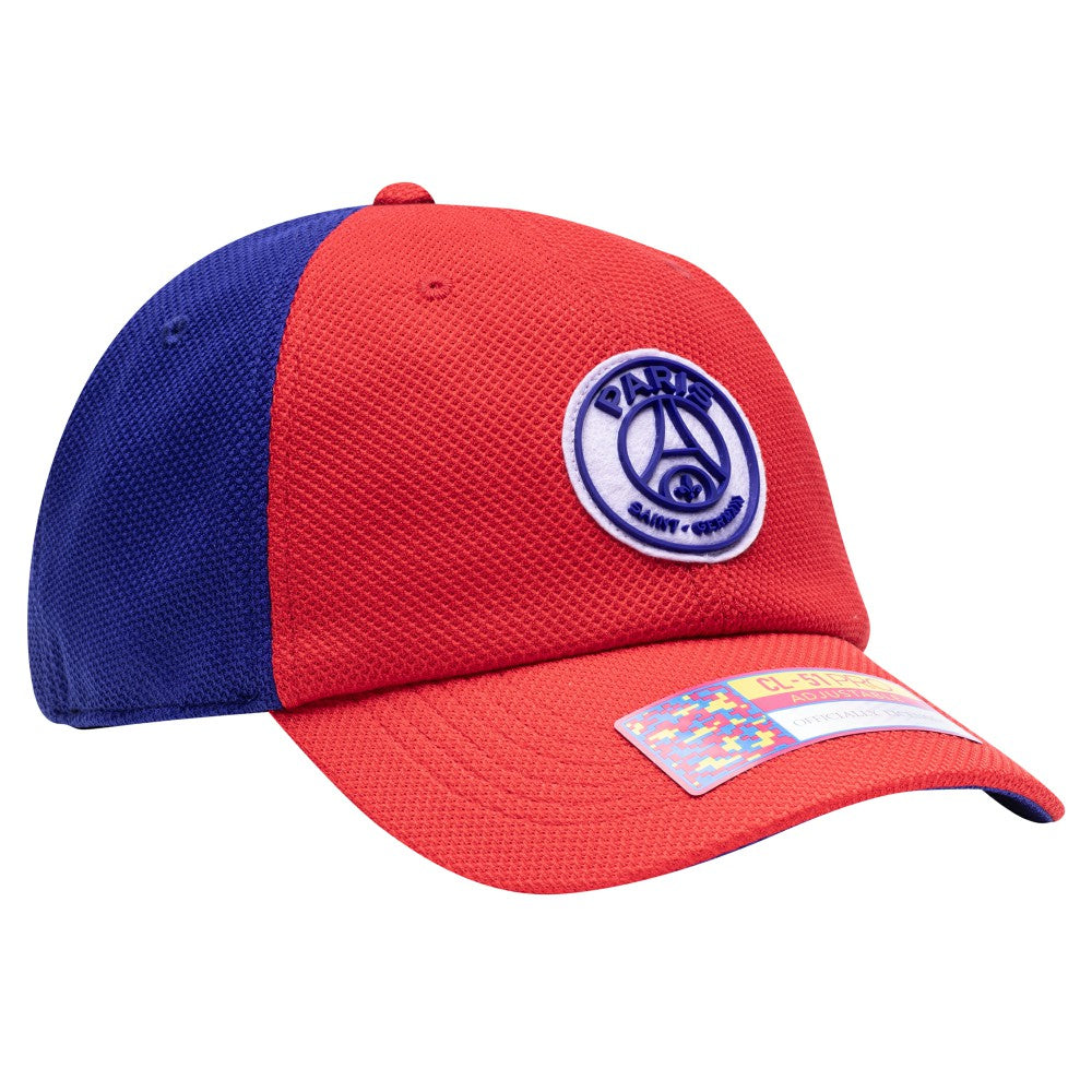 Paris Saint-Germain Fan Ink Male Adult Striker Adjustable Hat Red/Navy sale