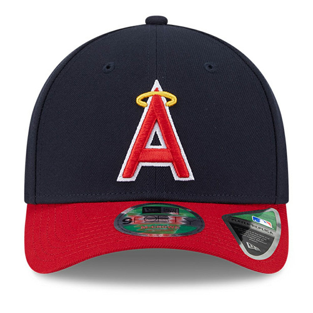 Los Angeles Angels New Era Player Replica 9FORTY Adjustable Hat - Navy/Red Hats