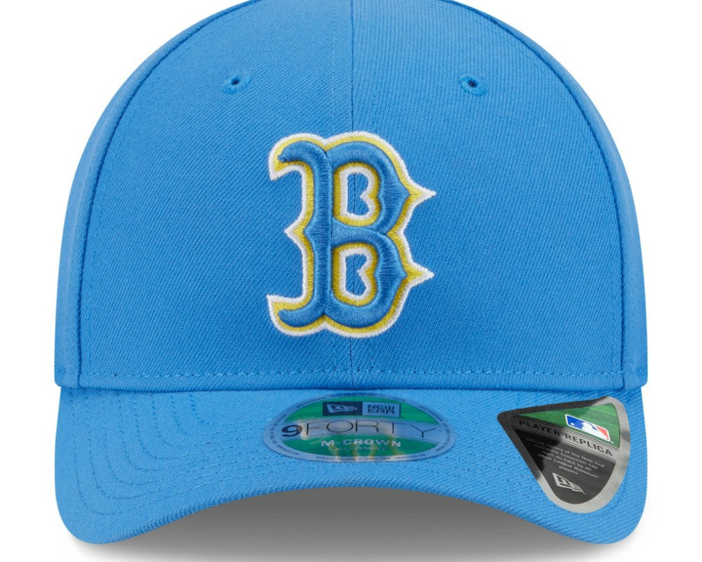 Boston Red Sox New Era Player Replica 9FORTY Adjustable Hat - Light Blue Hats