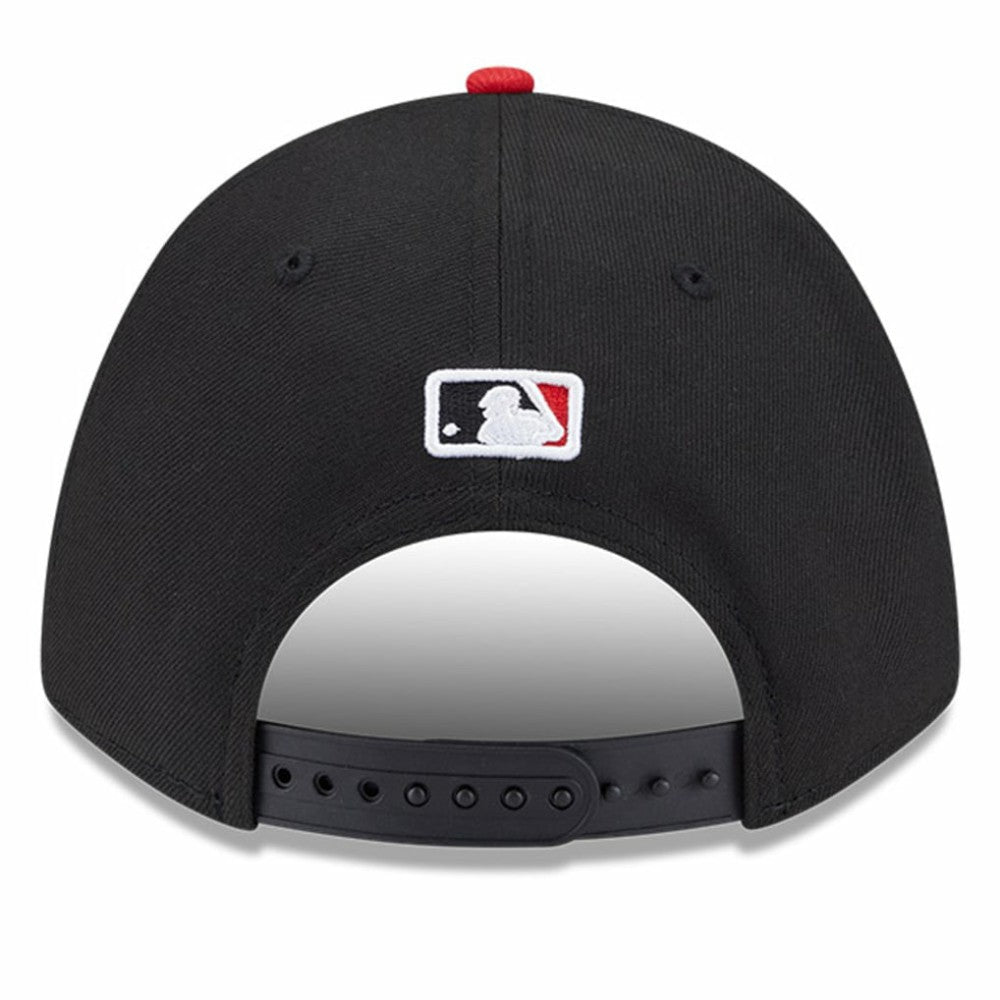 Cincinnati Reds New Era Player Replica 9FORTY Adjustable Hat - Black/Red Hats