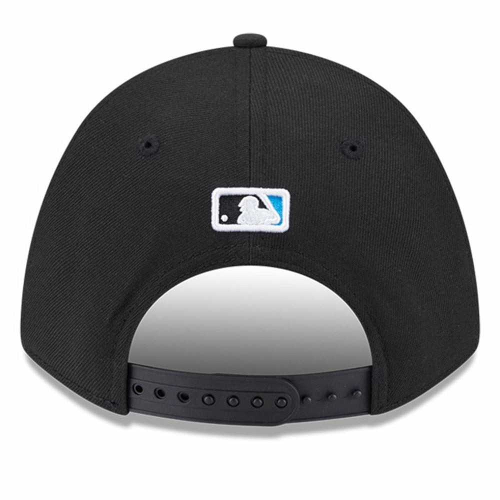 Miami Marlins New Era Player Replica 9FORTY Adjustable Hat - Black Hats