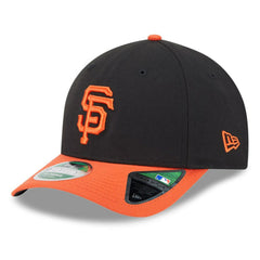 San Francisco Giants New Era Player Replica 9FORTY Adjustable Hat - Black/Orange Hats
