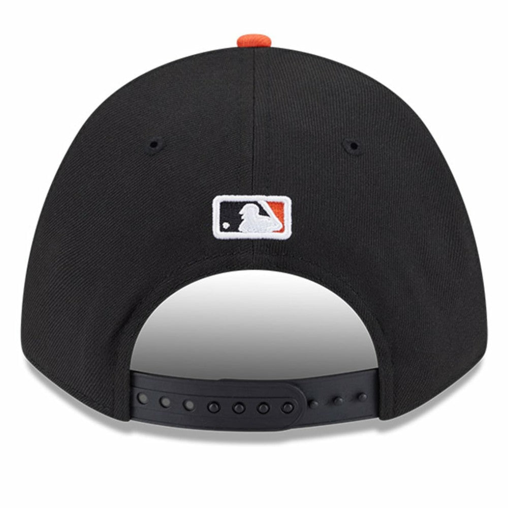 San Francisco Giants New Era Player Replica 9FORTY Adjustable Hat - Black/Orange Hats