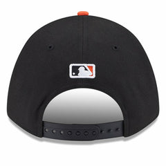 San Francisco Giants New Era Player Replica 9FORTY Adjustable Hat - Black/Orange Hats