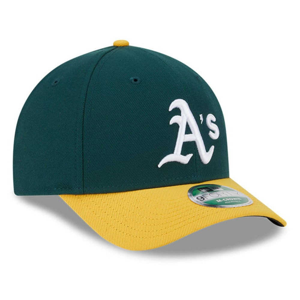 Athletics New Era Player Replica 9FORTY Adjustable Hat - Green/Gold Hats