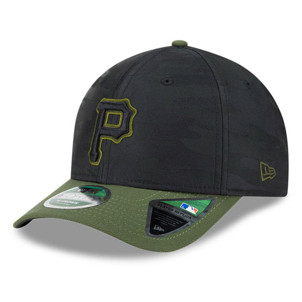 Pittsburgh Pirates New Era Player Replica 9FORTY Adjustable Hat - Black Hats