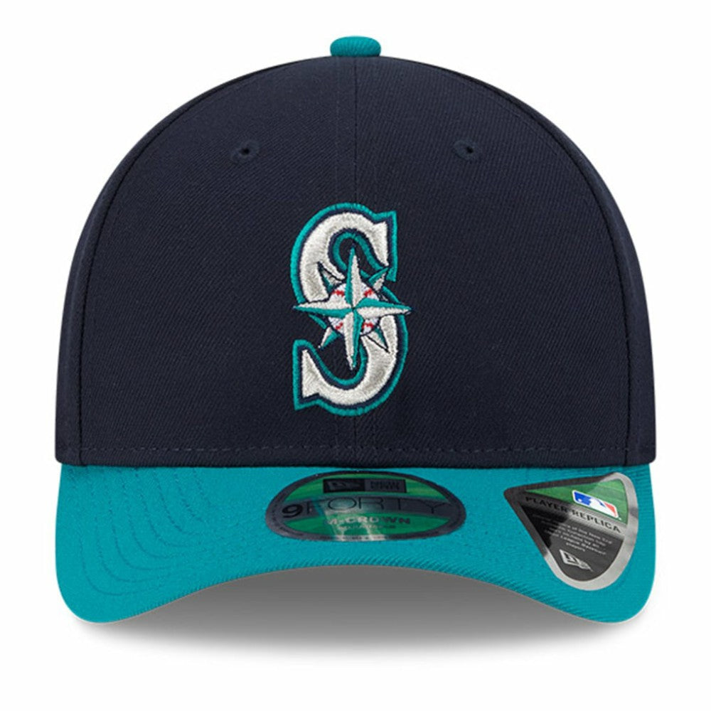 Seattle Mariners New Era Player Replica 9FORTY Adjustable Hat - Navy Hats