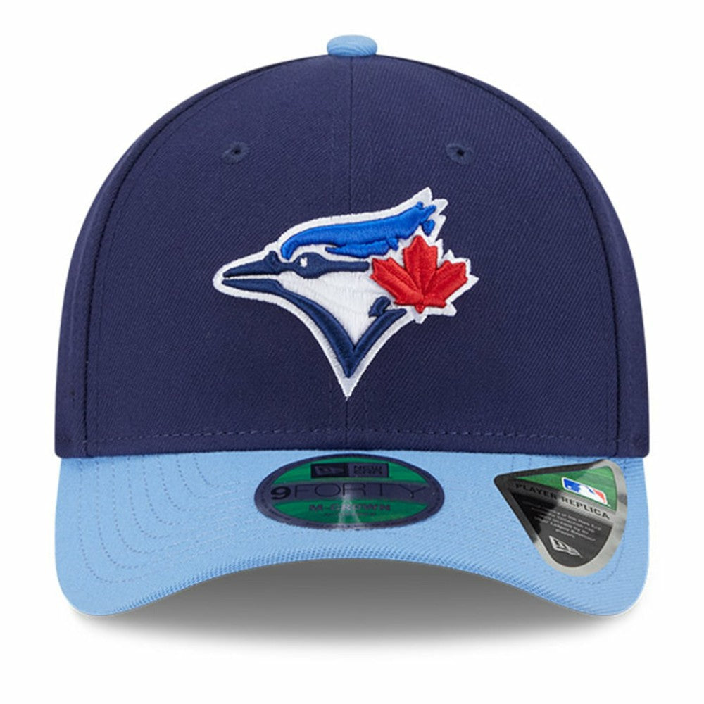 Toronto Blue Jays New Era Player Replica 9FORTY Adjustable Hat - Navy/Powder Blue Hats