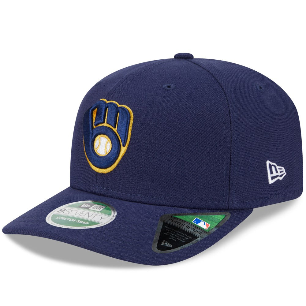 Milwaukee Brewers New Era Player Replica 9SEVENTY Adjustable Hat - Navy Hats