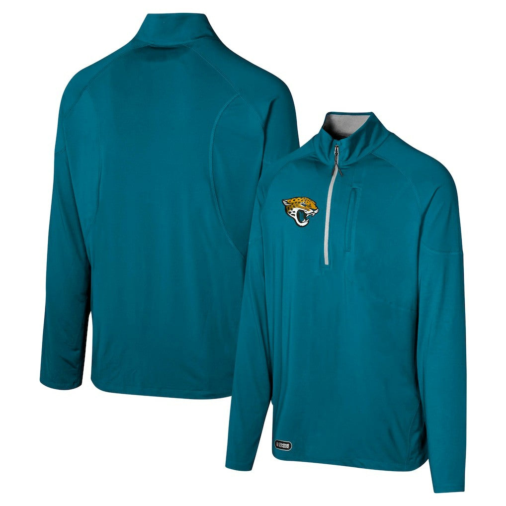 Jacksonville Jaguars Grind Iron Quarter-Zip Top Teal