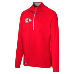 Kansas City Chiefs Grind Iron Quarter-Zip Top Red