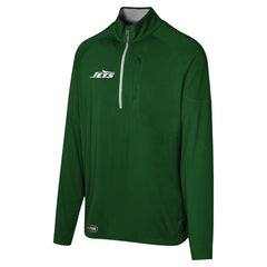 New York Jets Grind Iron Quarter-Zip Top Green