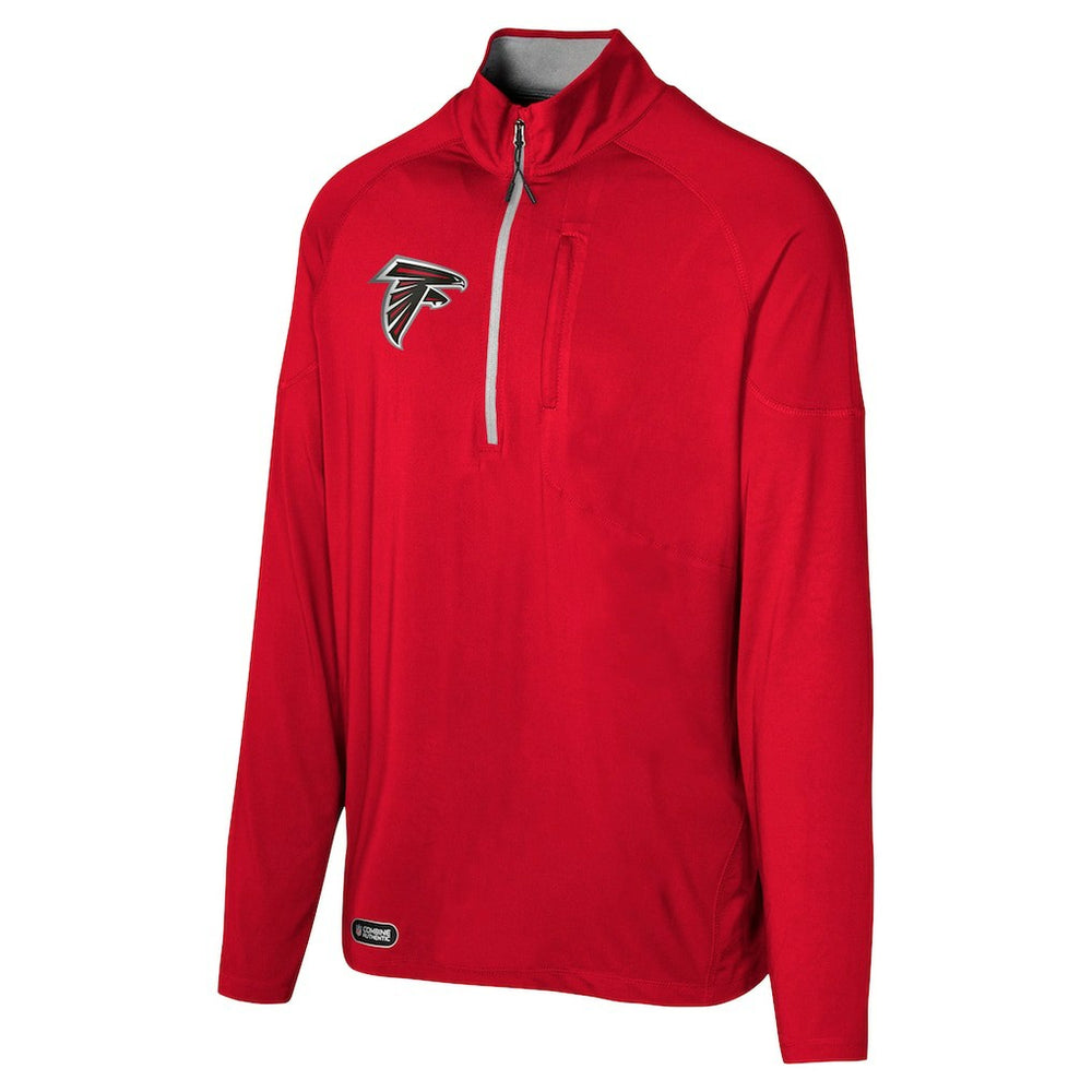 Atlanta Falcons Grind Iron Quarter-Zip Top Red
