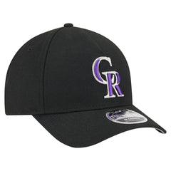 Colorado Rockies New Era 9FORTY M-Crown Adjustable Hat - Black Hats