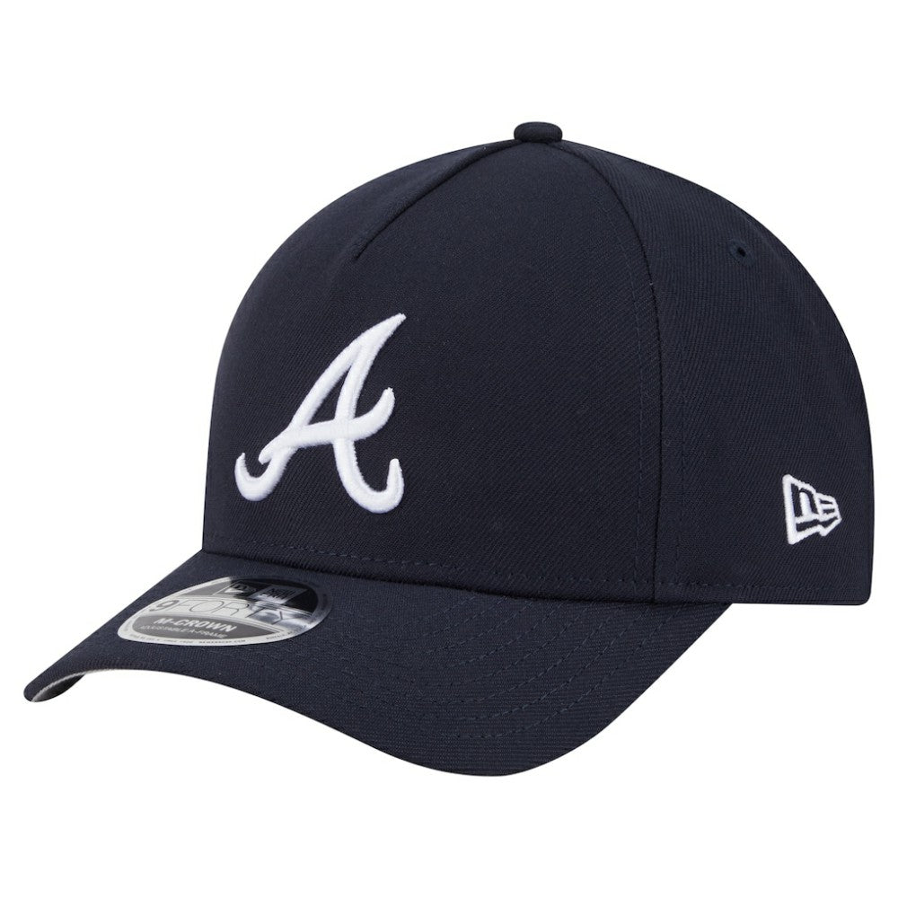 Atlanta Braves New Era 9FORTY M-Crown Adjustable Hat - Navy Hats