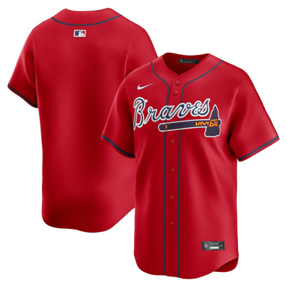 Atlanta Braves Nike Alternate Limited Jersey - Red Jerseys