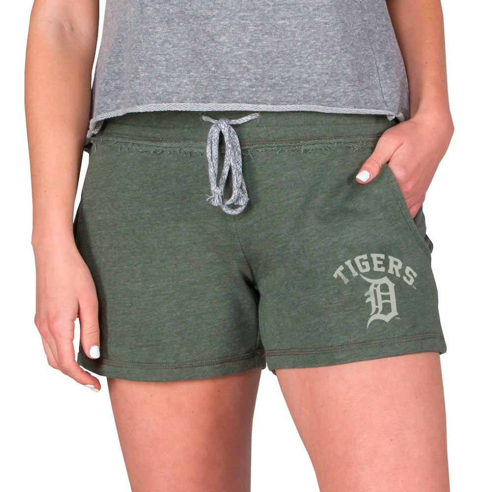 Detroit Tigers Concepts Sport Women's Mainstream French Terry Tri-Blend Shorts - Green Shorts