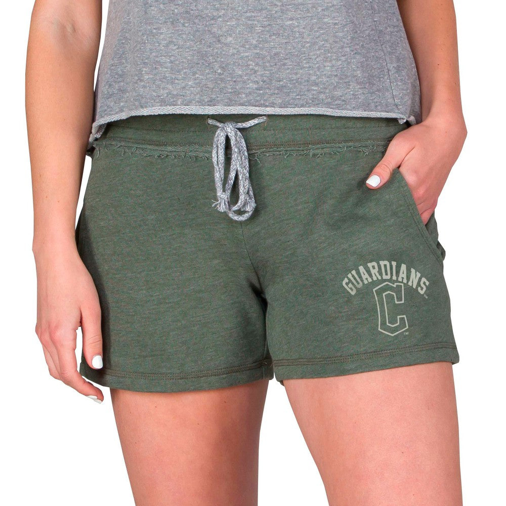Cleveland Guardians Concepts Sport Women's Mainstream French Terry Tri-Blend Shorts - Green Shorts