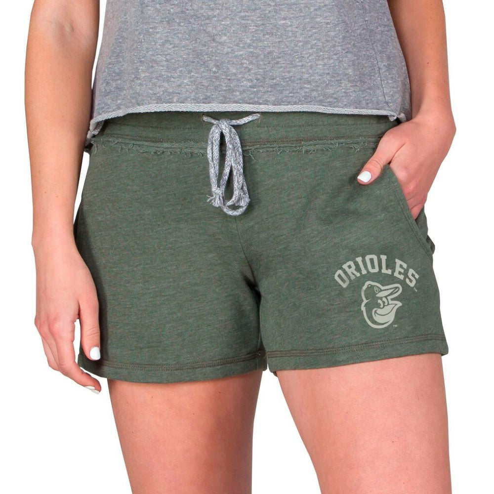 Baltimore Orioles Concepts Sport Women's Mainstream French Terry Tri-Blend Shorts - Green Shorts