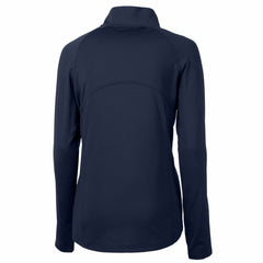 New York Mets Cutter & Buck Women's Adapt Eco Knit Stretch Recycled Half-Zip DryTec Top - Navy Tops