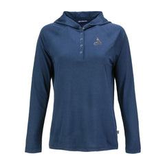 St. Louis Cardinals Cutter & Buck Women's Coastline Epic Comfort Eco Recycled Raglan Long Sleeve Hoodie T-Shirt - Navy Hoodies