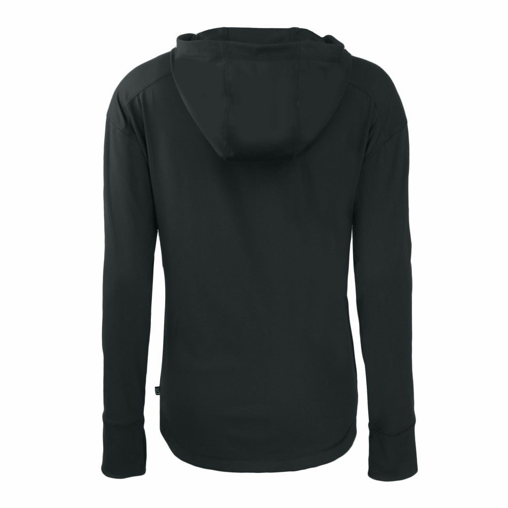 New York Mets Cutter & Buck Women's Daybreak Eco Recycled Full-Zip Hoodie - Black Hoodies
