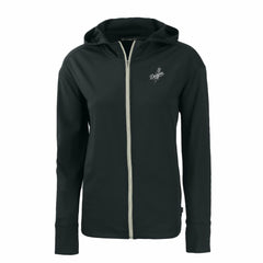 Los Angeles Dodgers Cutter & Buck Women's Daybreak Eco Recycled Full-Zip Hoodie - Black Hoodies