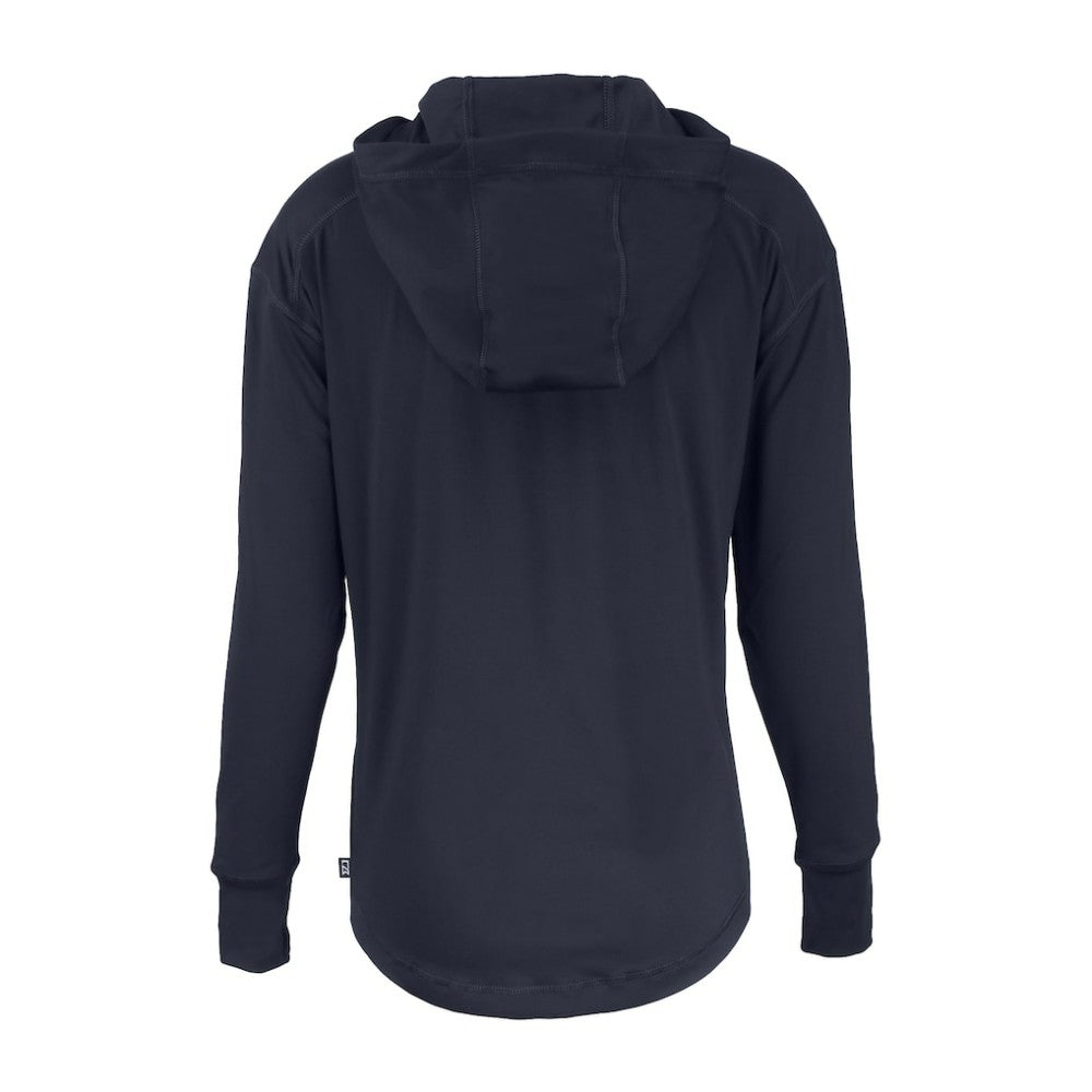 Detroit Tigers Cutter & Buck Women's Daybreak Eco Recycled Half-Zip Hoodie - Navy Hoodies