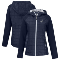 Los Angeles Dodgers Cutter & Buck Women's Rainier Primaloft Eco Full-Zip Hybrid Jacket - Navy Jackets