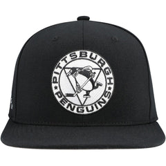 NHL Pittsburgh Penguins Mitchell & Ness Team Snapback Hat - Black