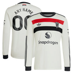 Manchester United Originals 2024/25 Third Custom Replica Long Sleeve Jersey Cream