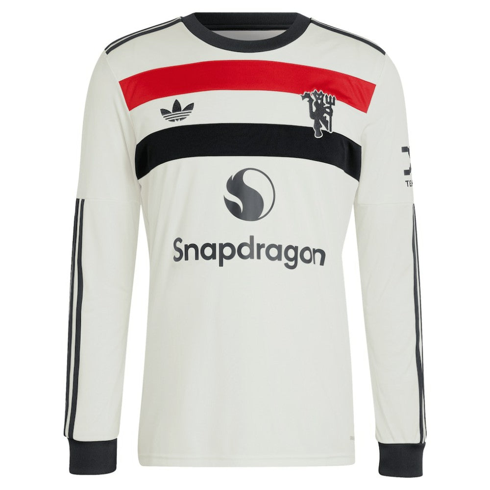 Manchester United Originals 2024/25 Third Custom Replica Long Sleeve Jersey Cream