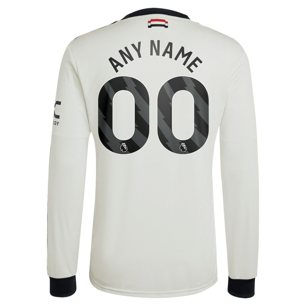 Manchester United Originals 2024/25 Third Custom Replica Long Sleeve Jersey Cream