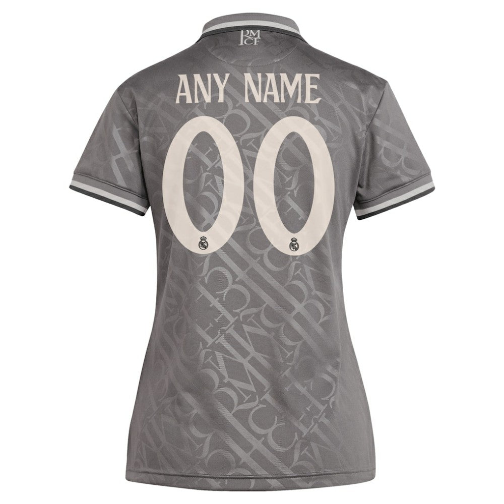 Real Madrid Originals Women's 2024/25 Third Replica Custom Jersey Charcoal sale
