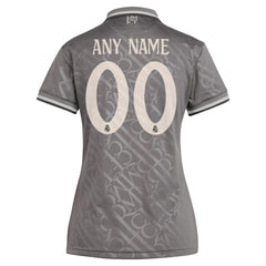 Real Madrid Originals Women's 2024/25 Third Replica Custom Jersey Charcoal sale