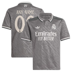 Real Madrid Originals Youth 2024/25 Third Replica Custom Jersey Charcoal