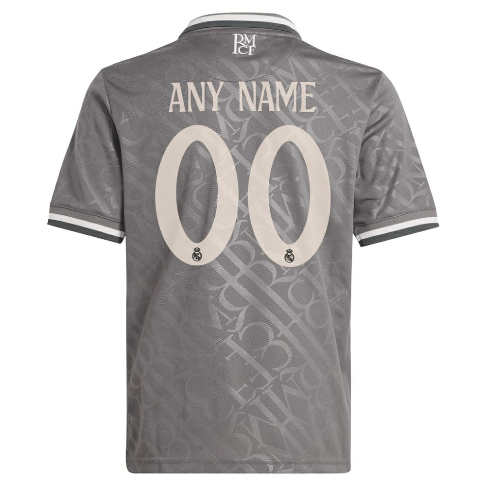 Real Madrid Originals Youth 2024/25 Third Replica Custom Jersey Charcoal