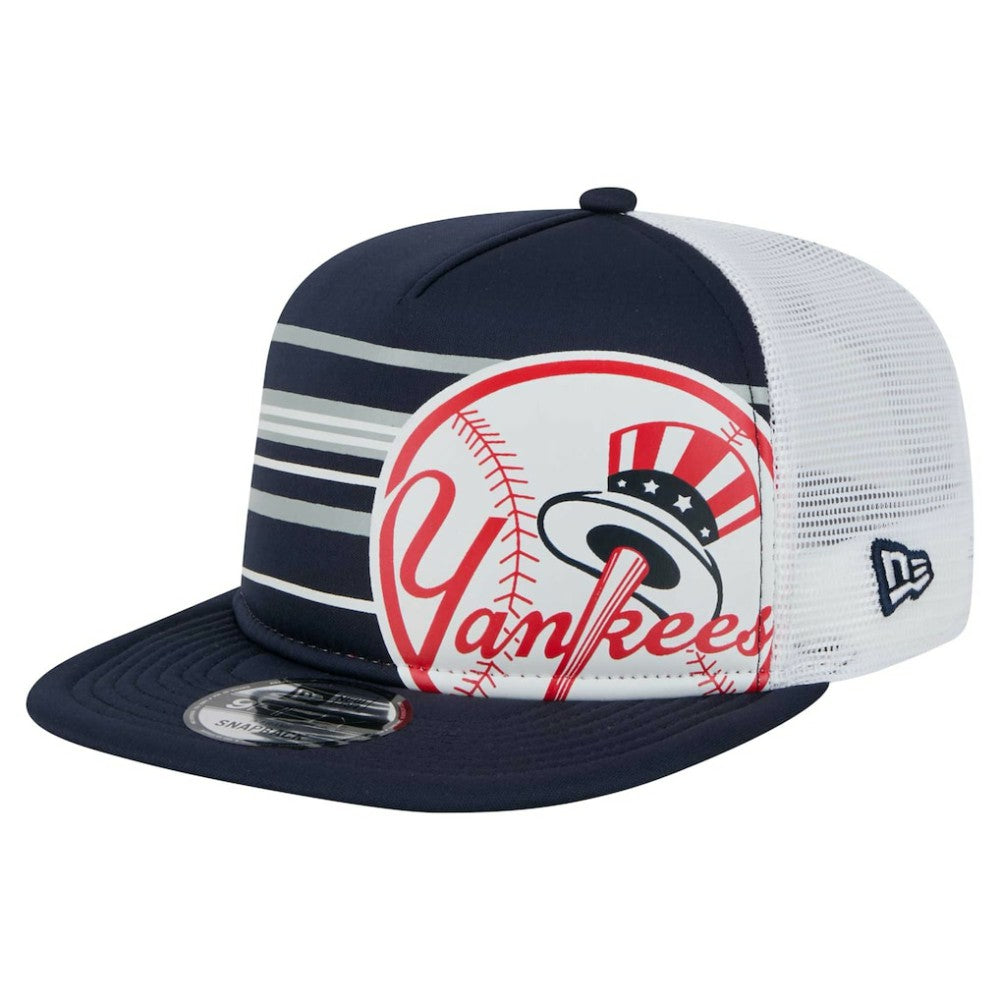 New York Yankees New Era 9FIFTY A-Frame Trucker Snapback Hat - Navy Hats