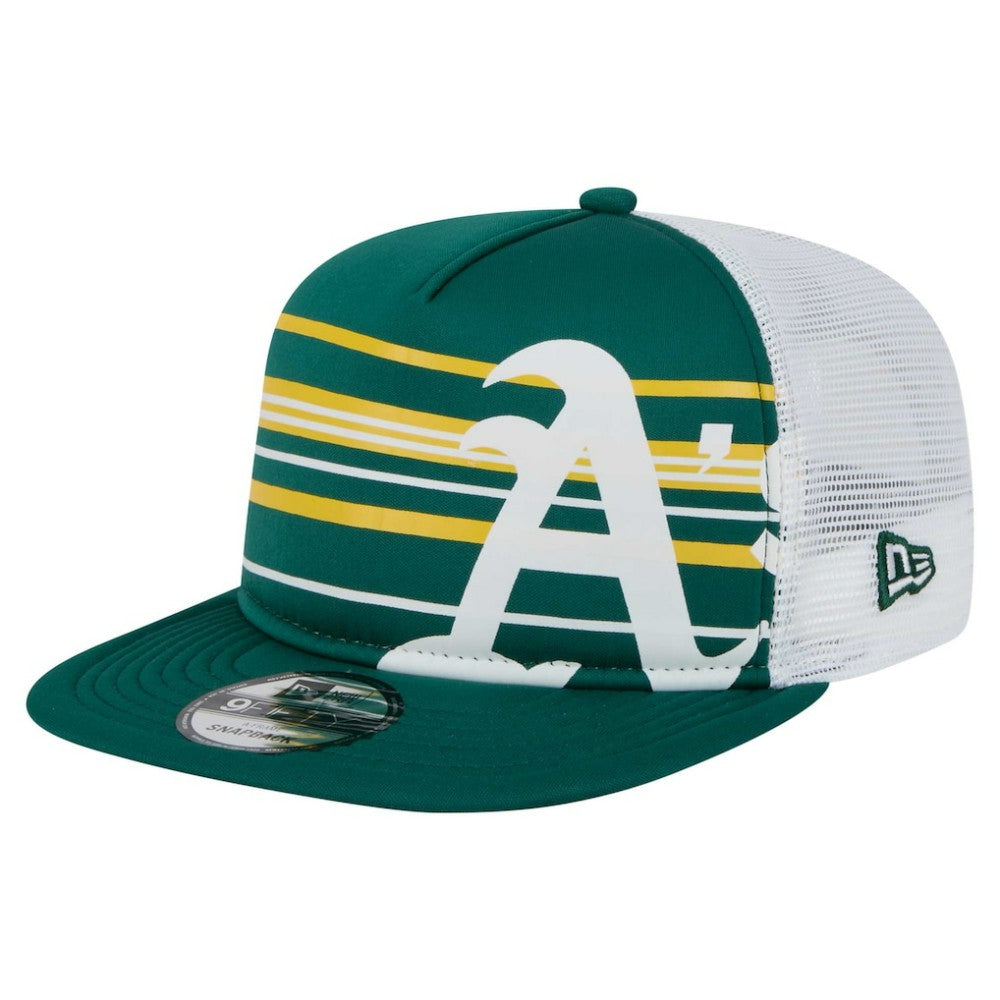 Athletics New Era 9FIFTY A-Frame Trucker Snapback Hat - Green Hats