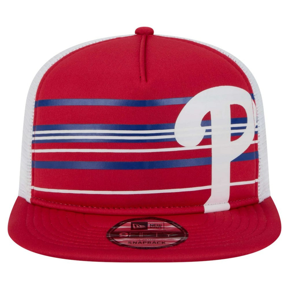 Philadelphia Phillies New Era 9FIFTY A-Frame Trucker Snapback Hat - Red Hats