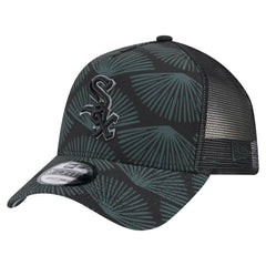 Chicago White Sox New Era 9FORTY A-Frame Trucker Adjustable Hat - Black Hats
