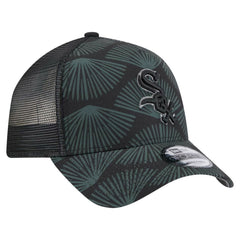 Chicago White Sox New Era 9FORTY A-Frame Trucker Adjustable Hat - Black Hats