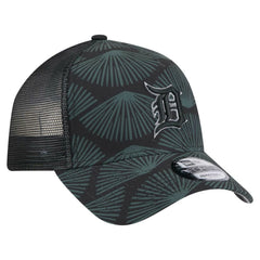 Detroit Tigers New Era 9FORTY A-Frame Trucker Adjustable Hat - Black Hats